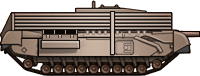 Sideview of Churchill CG (Snake Launcher)